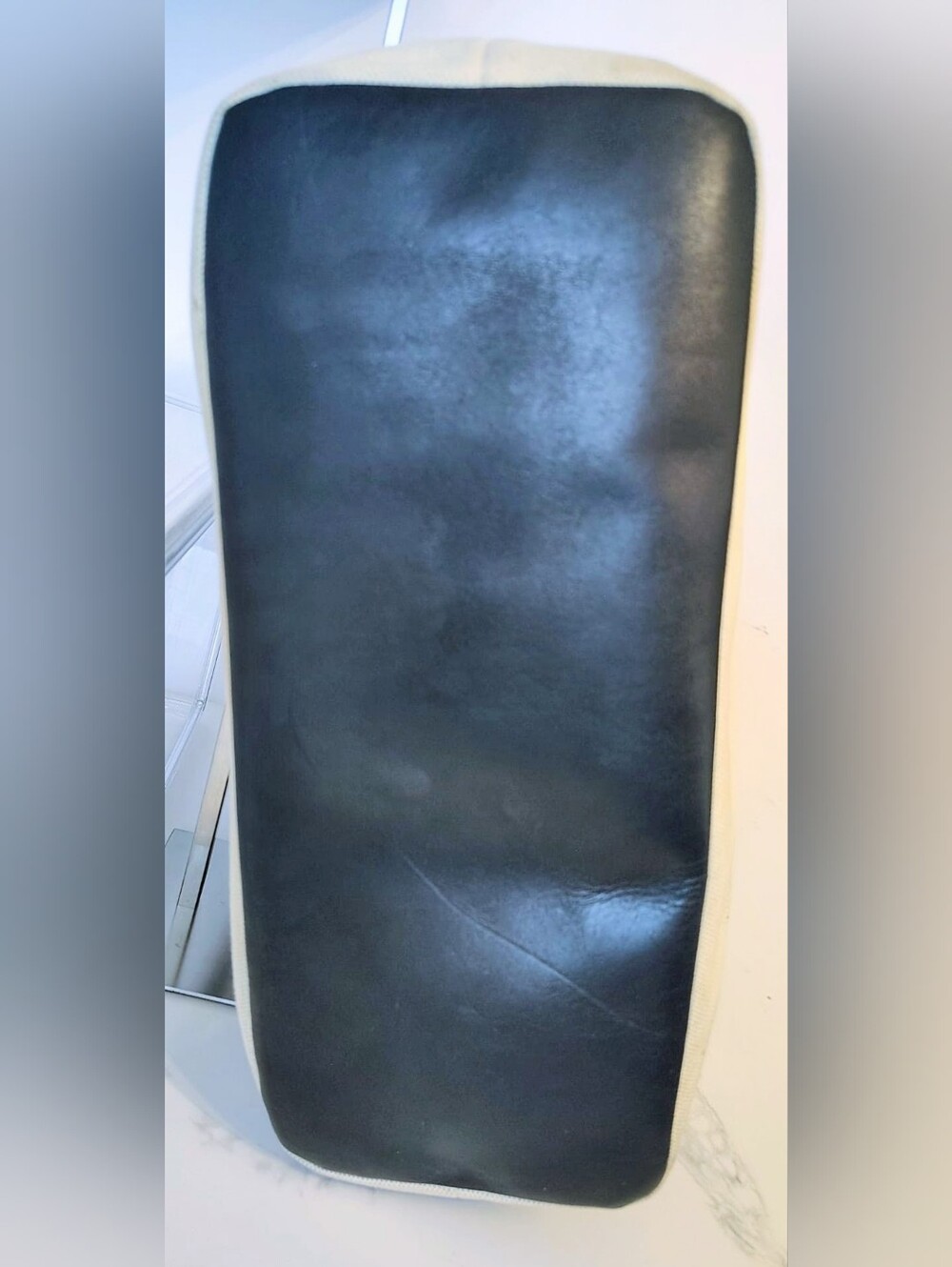 Tory Burch Tote Bag - Canvas/Black Leather-Trimmed - Picture 16 of 16